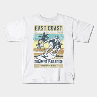 East Coast Summer Paradise Kids T-Shirt